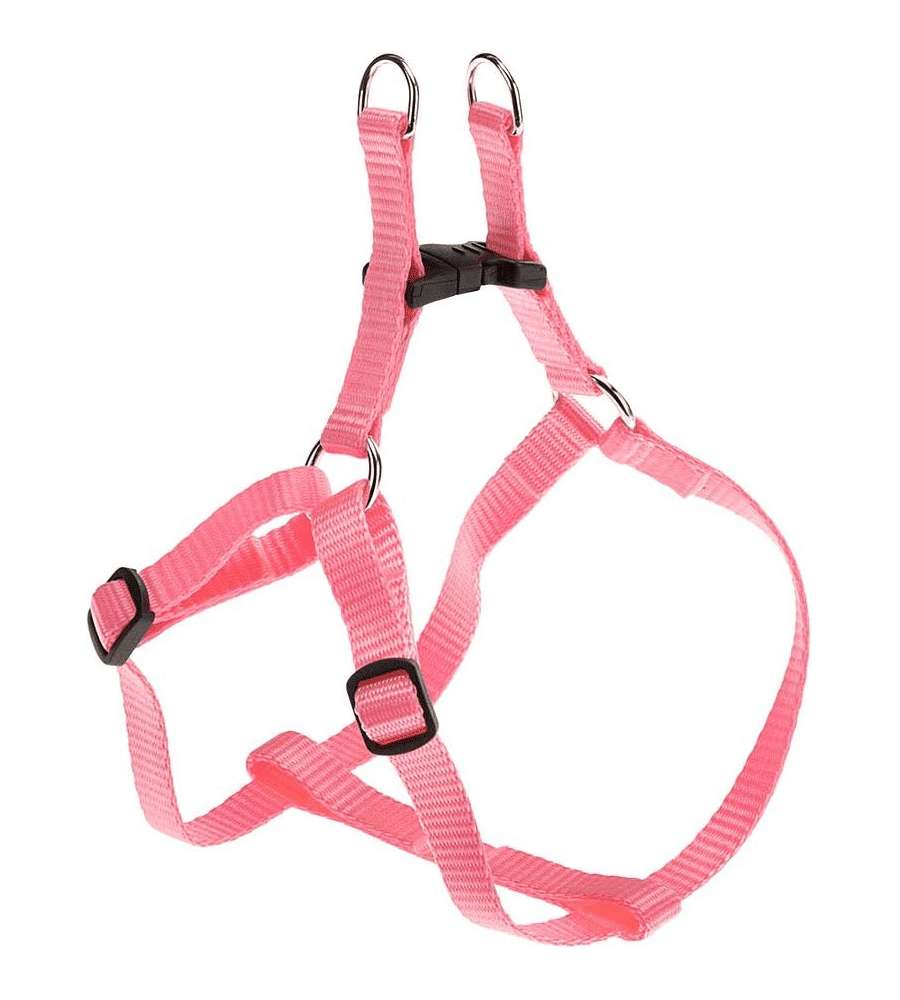 Ferplast Pettorina Cane Regolabile XXS Rosa 28-38 cm Facile da Indossare