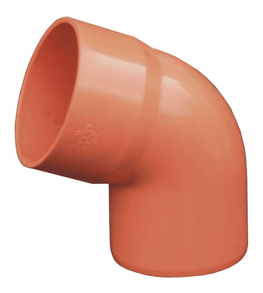 CURVA 67� PVC ARANCIO D.100 MM PER GRONDA GIUNZIONE ACQUA