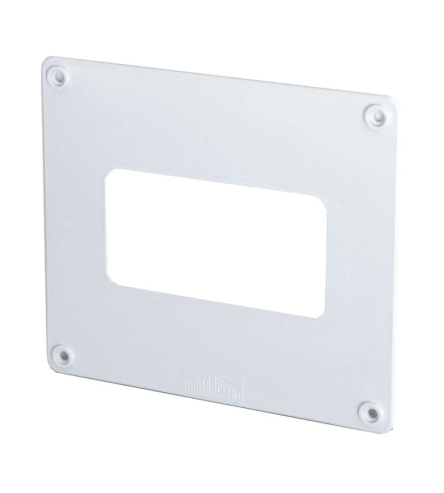 Copriforo Bianco 190x160 mm per Tubi 150x70 - 120x60 mm