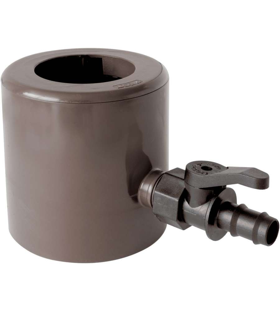 Recuperatore Acqua Piovana d. 63-80-100 mm con Parafoglie e Valvola Portagomma
