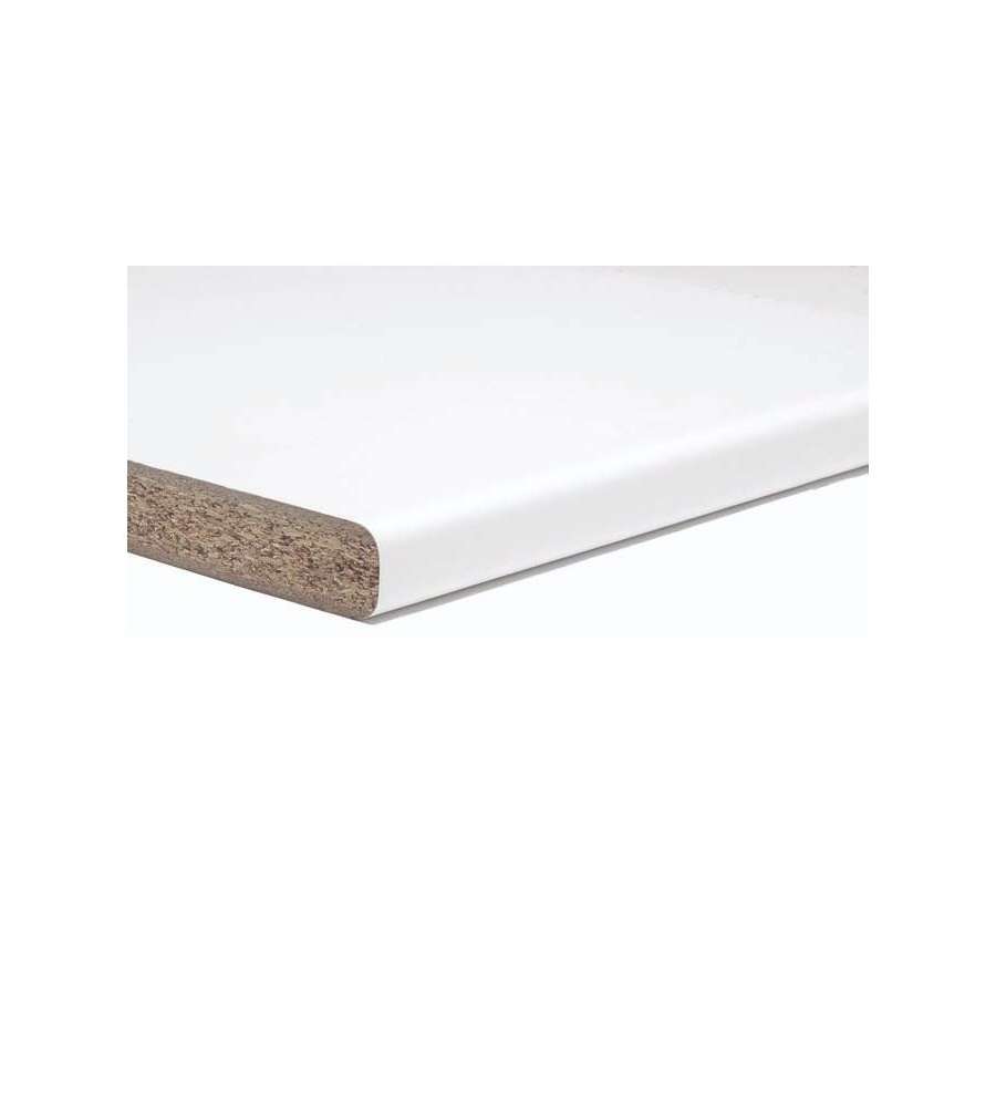 Kimono TOP CUCINA Bianco 38mm 305x600 Truciolare Antigraffio con Salvagoccia