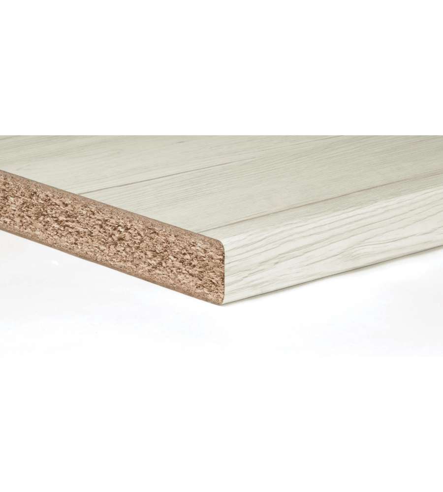 Kimono Top Cucina Rovere Bianco 304x60 cm Laminato HPL Superficie Opaca