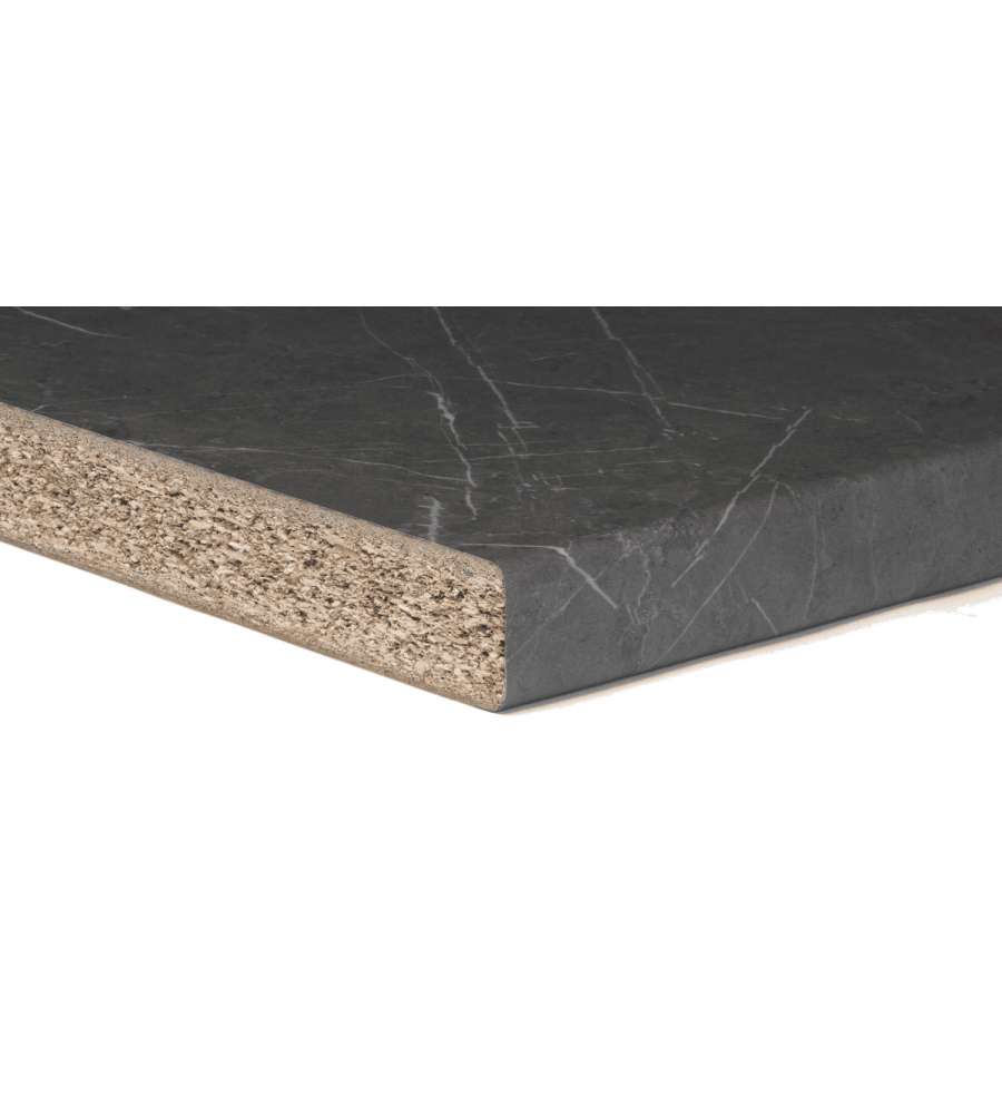 Kimono Top cucina marmo nero venato 2040x600x28 mm laminato HPL