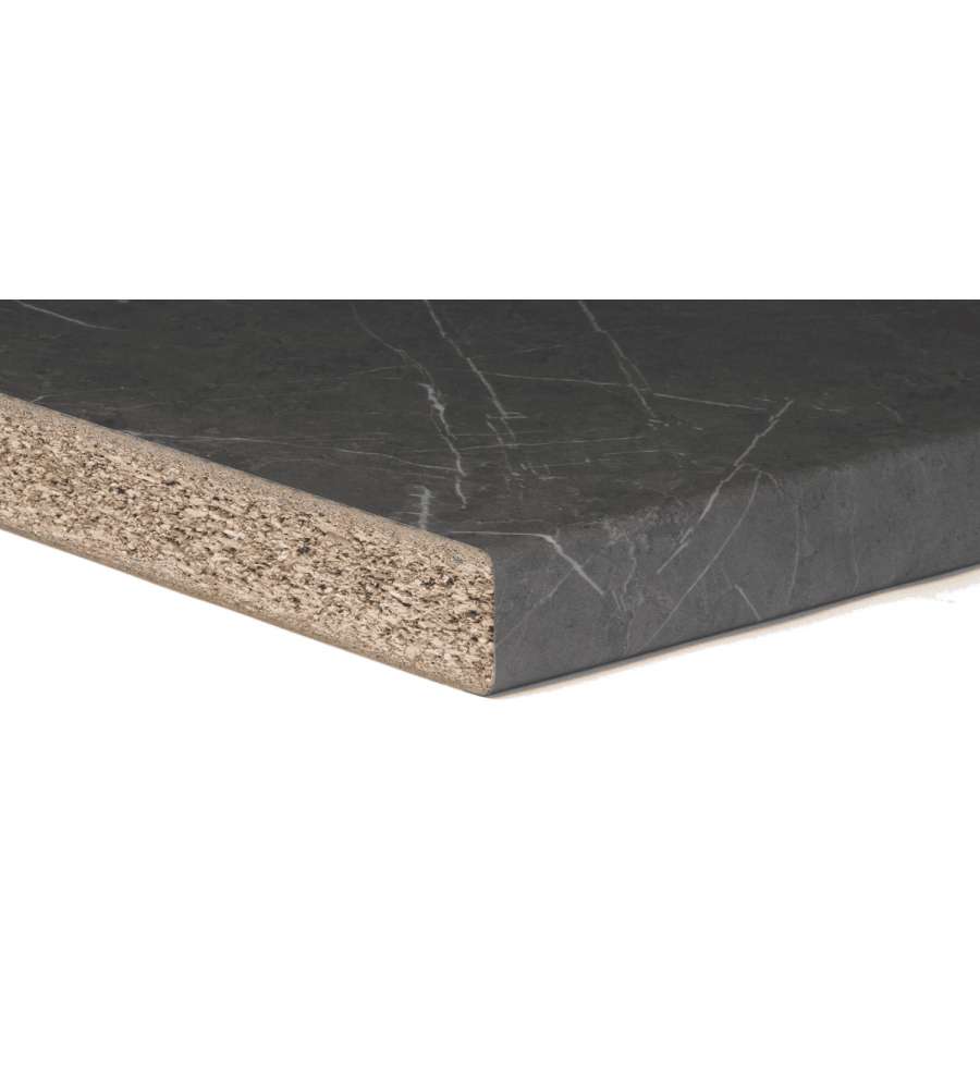 Kimono top cucina marmo nero venato 3040x600x38 mm laminato HPL