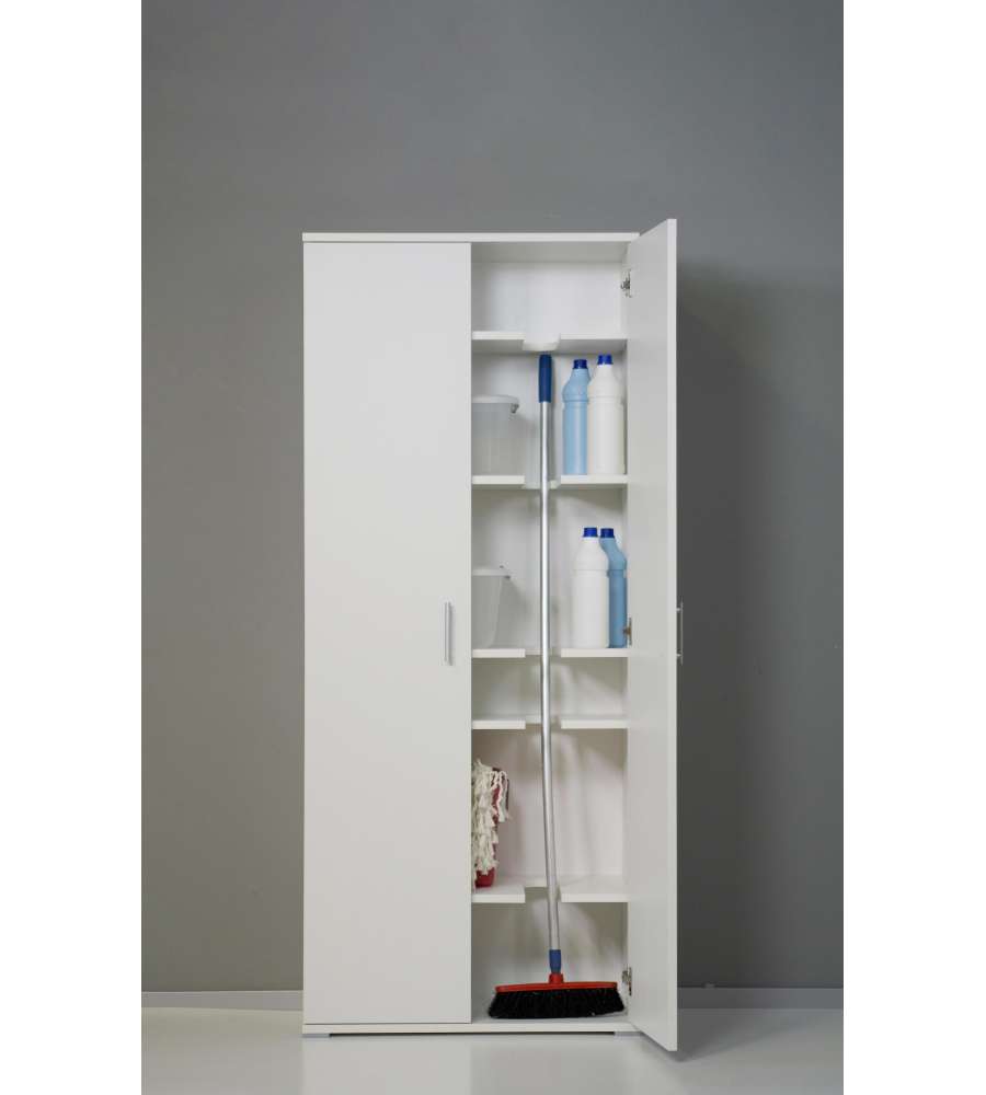 Kimono Armadio Portascope 6 Vani Bianco 18mm 18x1771x723x360 mm - Armadio Multiuso Premium