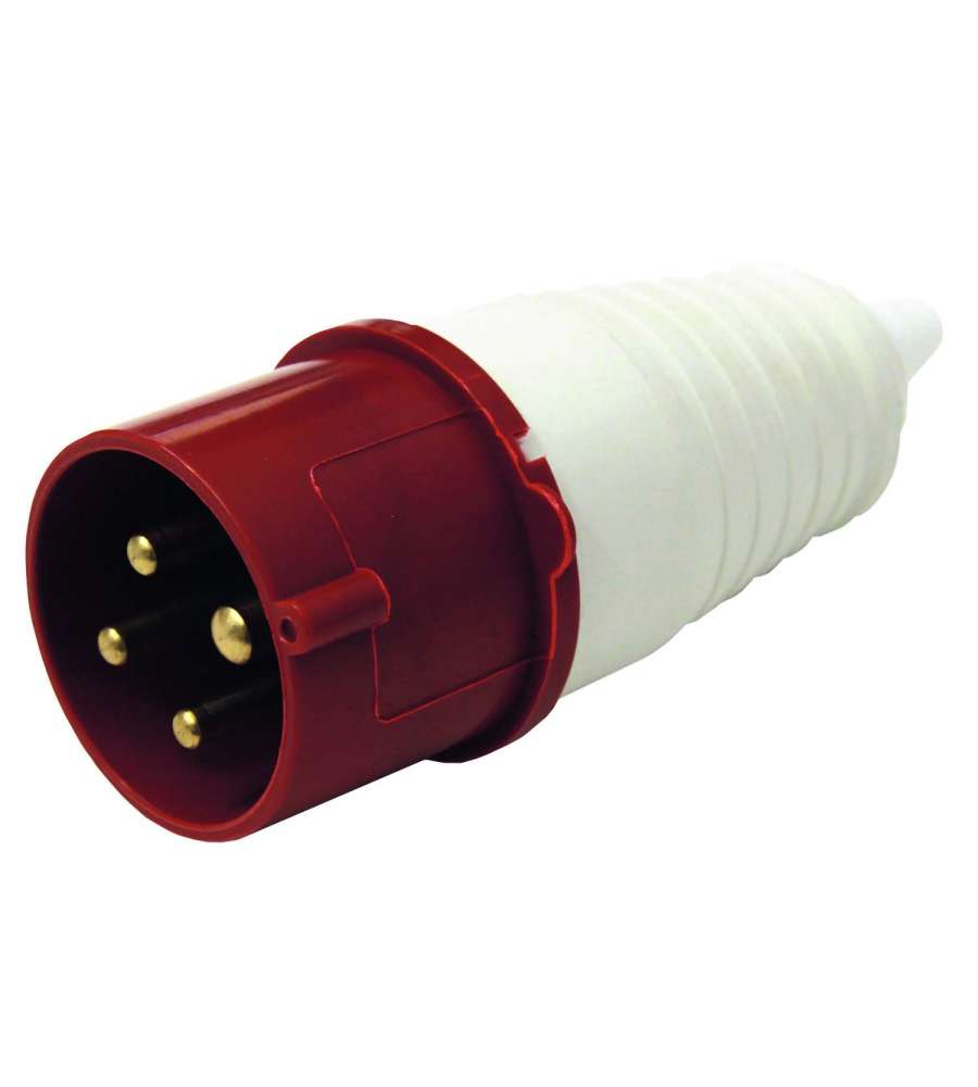 Spina IEC 16A 3P+T 380V IP44 Rossa Electraline