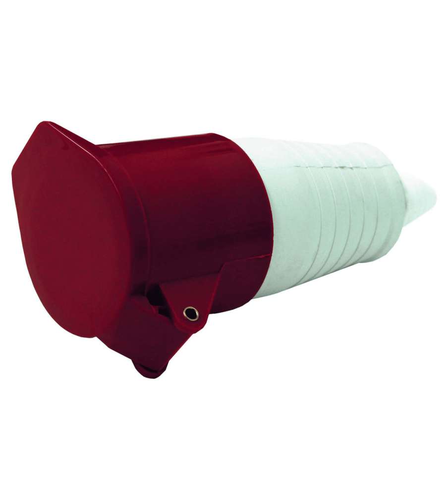 Electraline Presa Elettrica Industriale IEC 16A 3P+T 380V Rossa