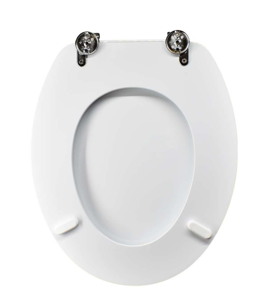 Sedile WC Antibatterico Bianco forma universale