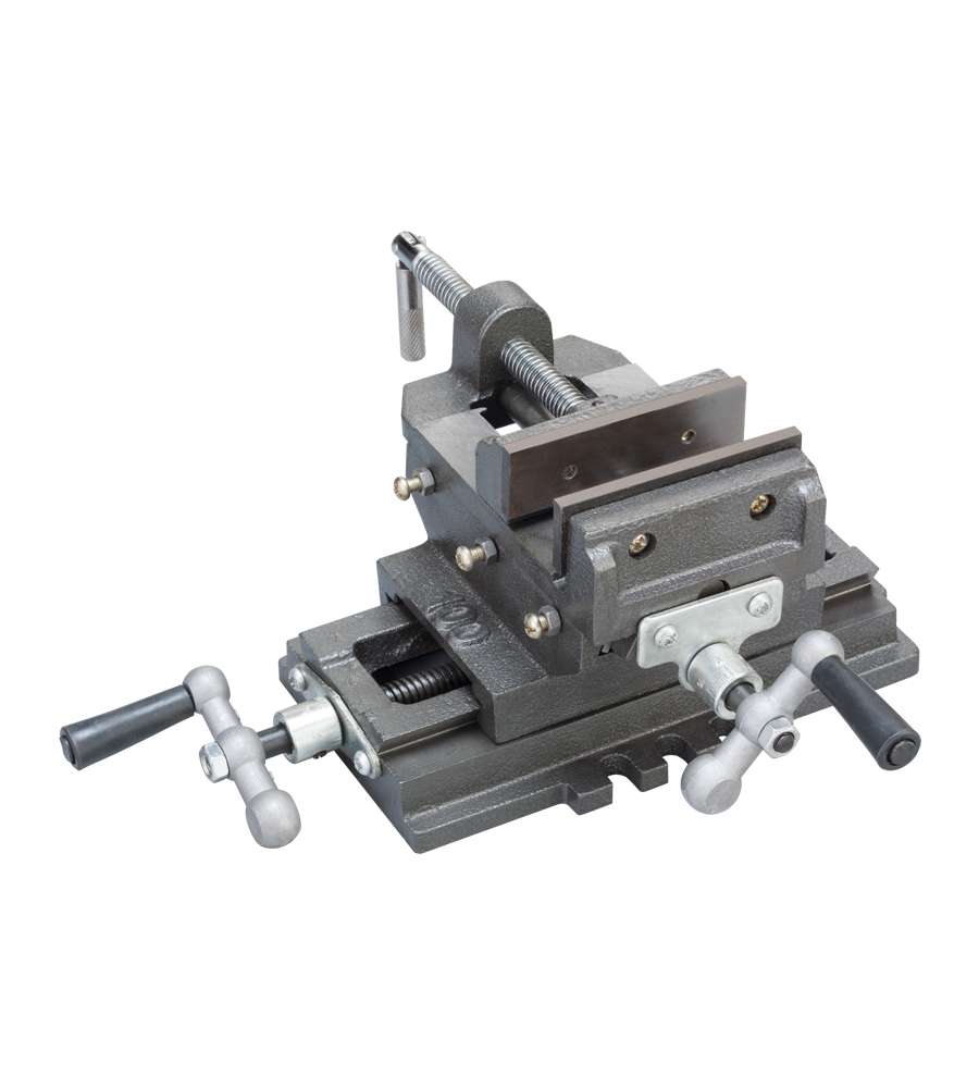 FERVI Morsa a Croce 100 mm Ganasce Apertura 90 mm per Precisione