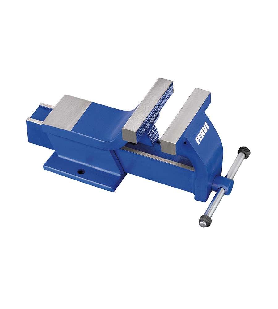 Fervi Morsa Acciaio 80mm con Stringitubo e Regolazione Laterale 275x110mm