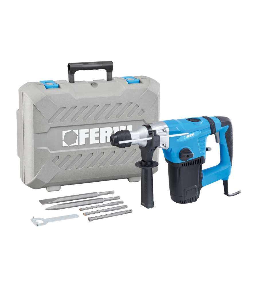 Fervi Martello Perforatore Elettrico 1050W SDS-Plus Antivibrazioni