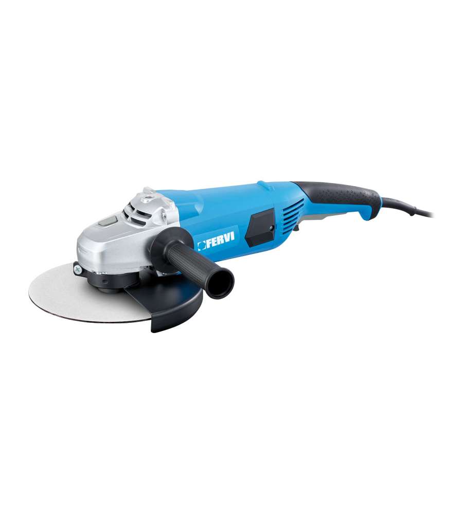 Fervi Smerigliatrice Angolare 230mm 2200W Blu con Accessori Inclusi