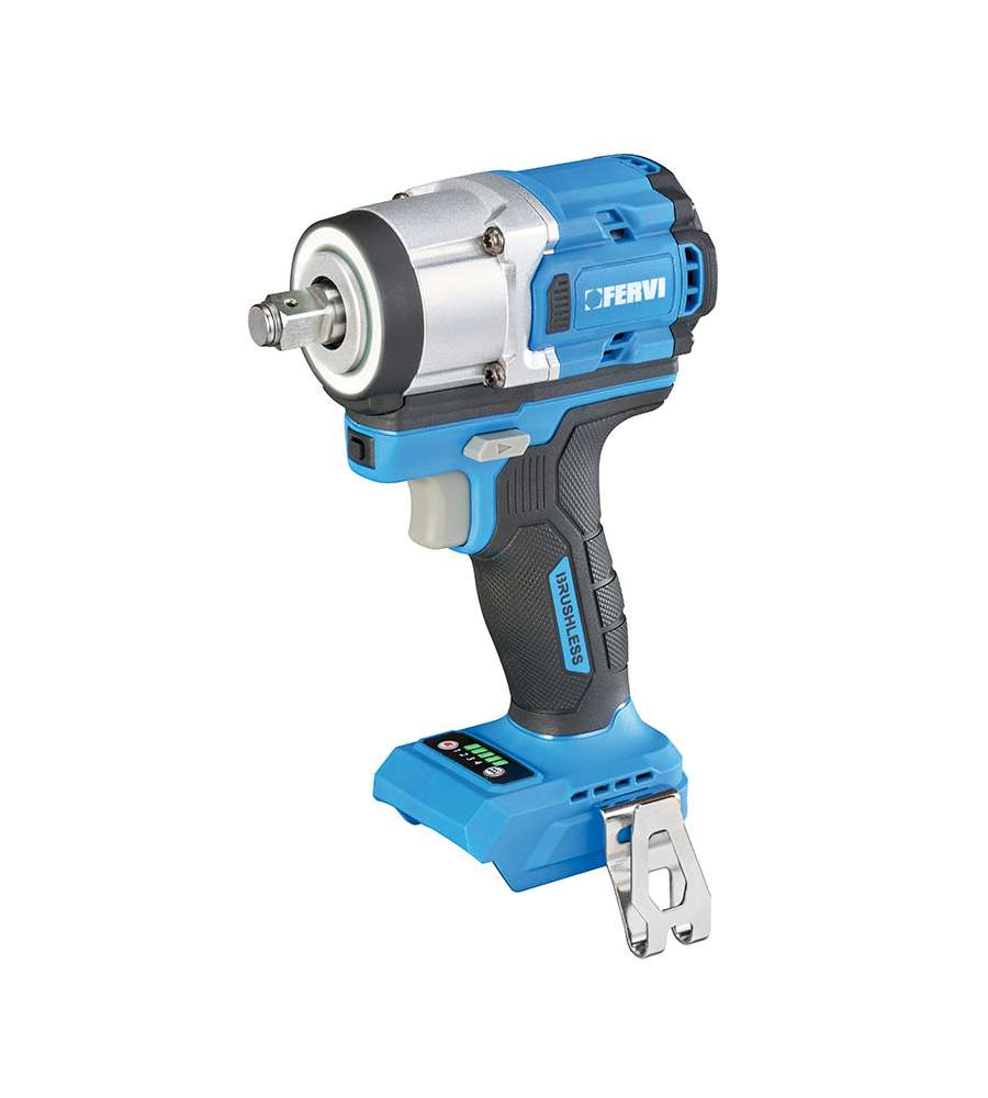 FERVI Avvitatore a Impulsi 550Nm con Motore Brushless - 1/2'' - LED