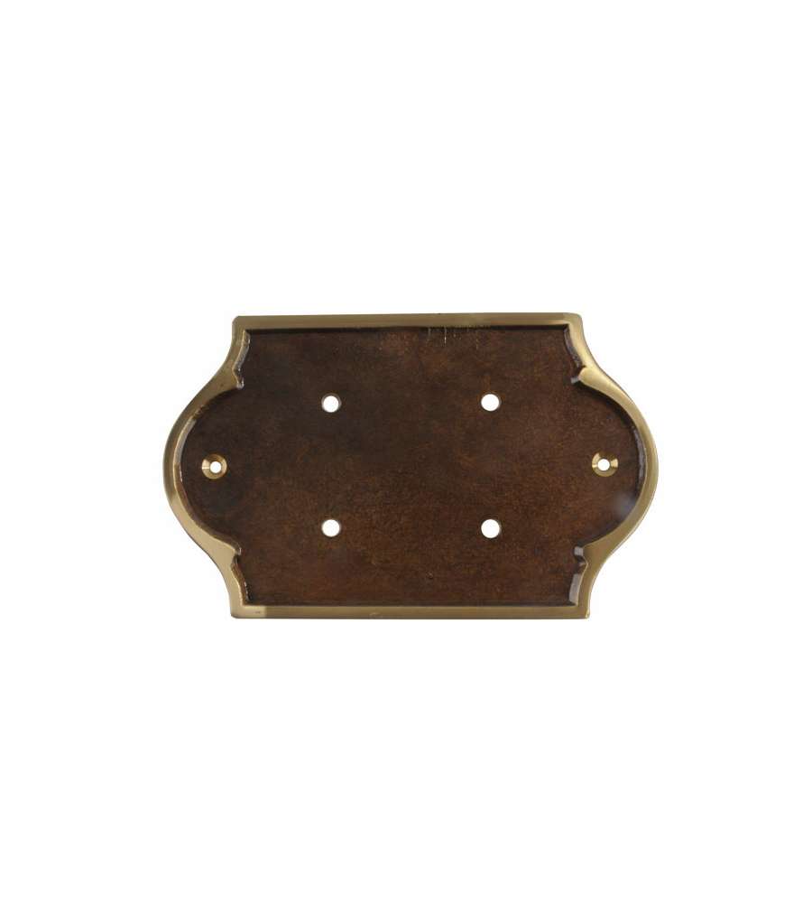 Placca Portanumeri Ottone Bonzato P3 250X120