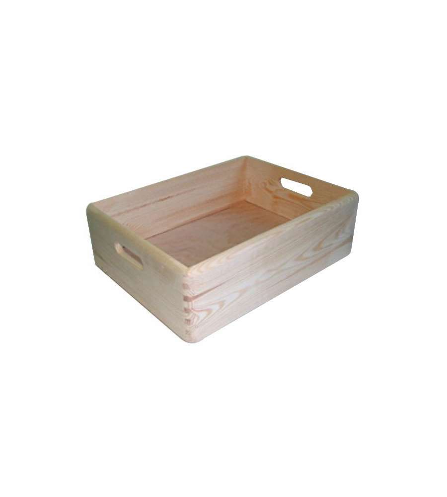 Contenitore Cesta Legno Pratica Cm 40X30 H 23 Xtra