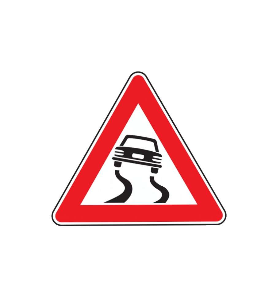 Cartello Stradale Strada Sdruciolevole         D&B