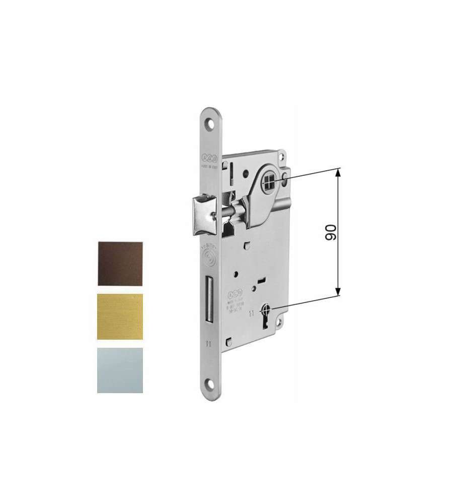 Serratura Inf.Legno Centro E50 Cromo Op 1002 Agb