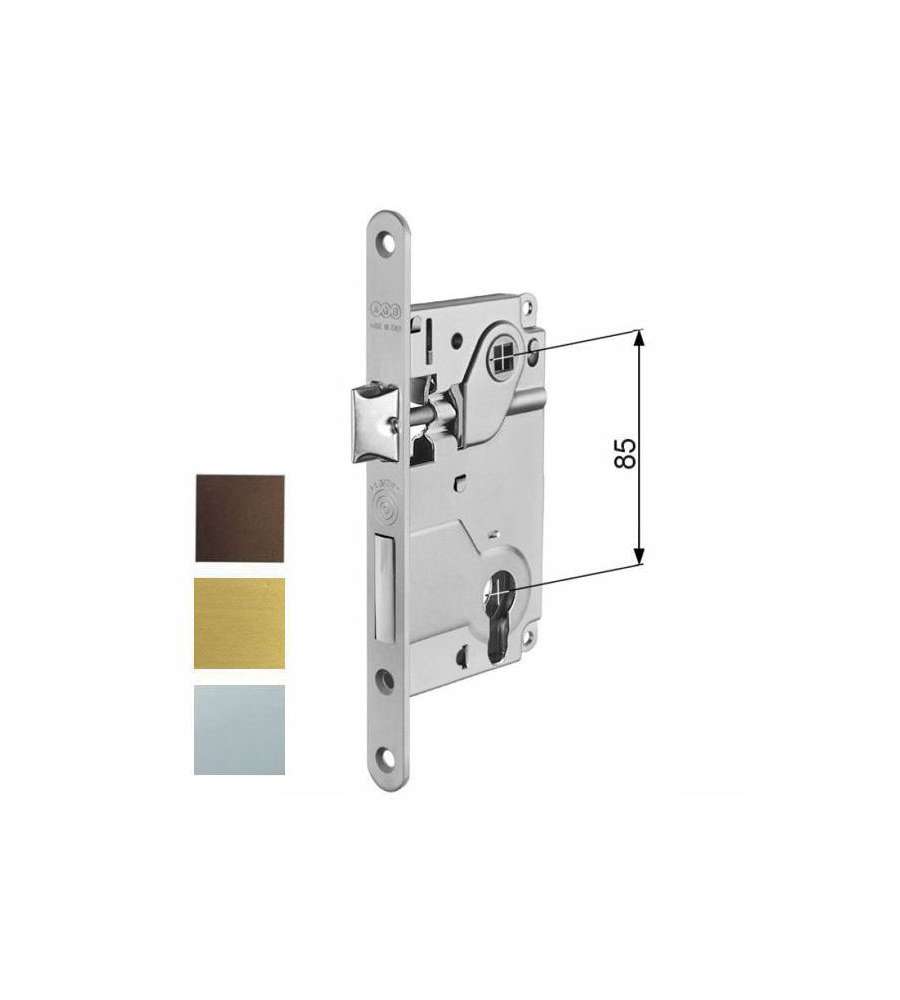 Serratura Inf.Legno Centro E50 Ottonata 1024 Agb