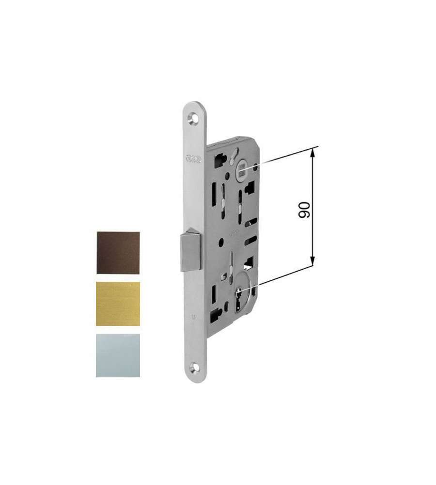 Serratura Inf.Legno Mediana E35 Ottonata 1101 Agb