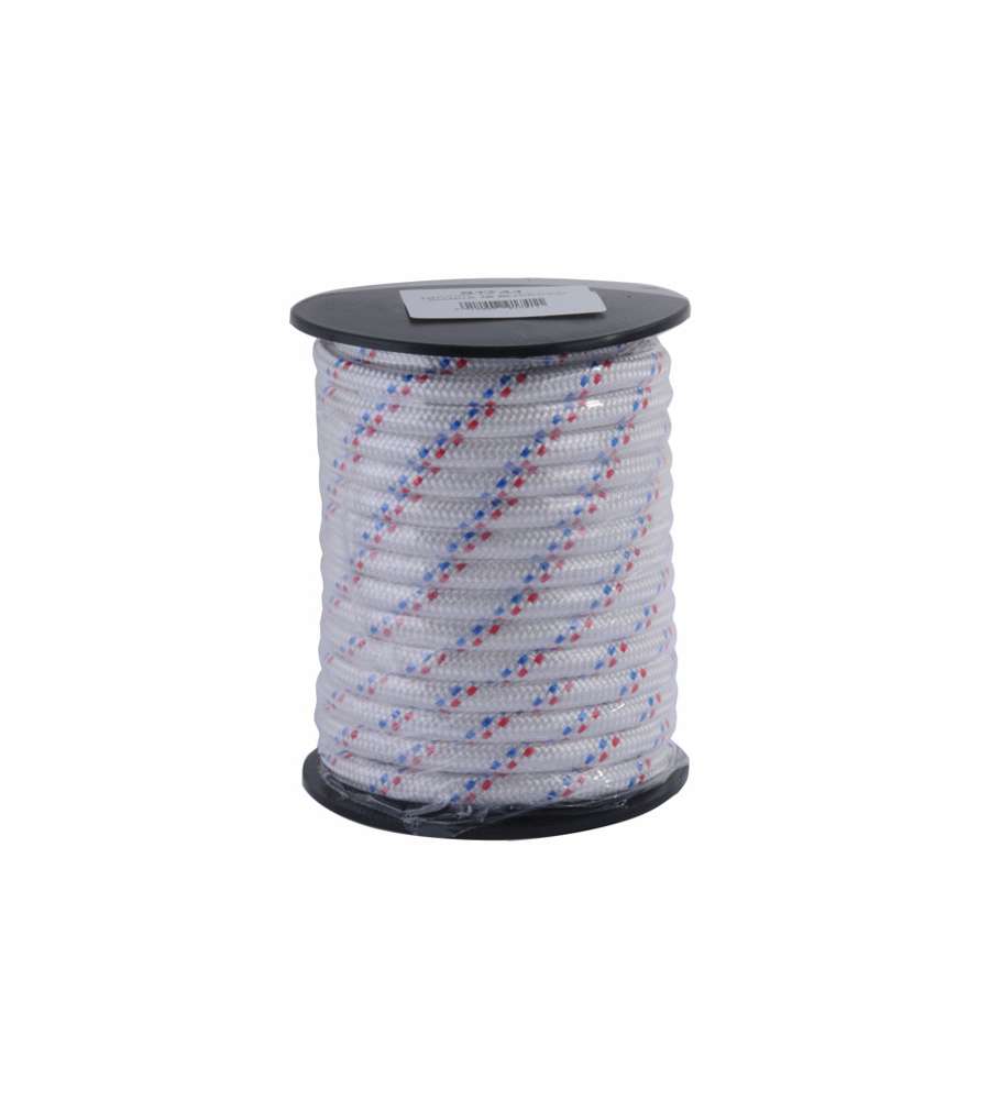 Treccia Pp Mm  8 M 15 Bianca  Fili Blu/Rossi