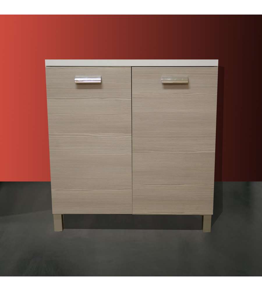 Base cucina da 80 cm a due olmo grigio