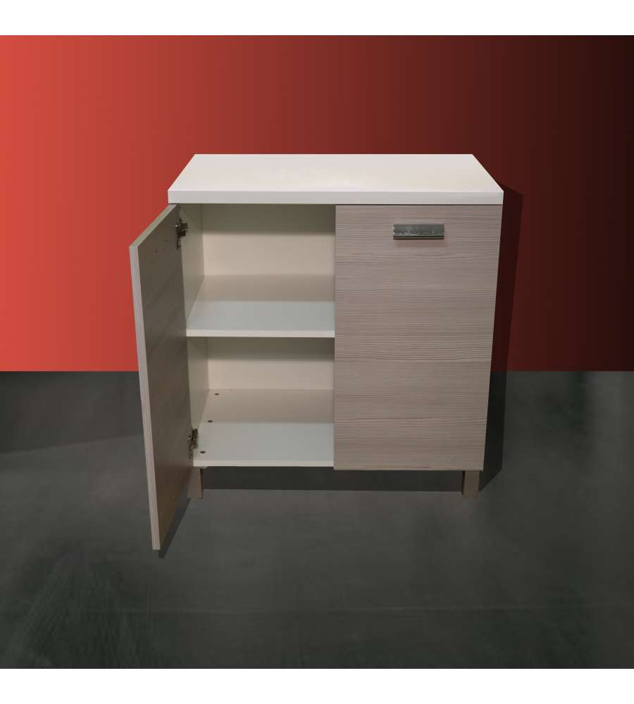 Mobile Base Cucina 40 cm 4 cassetti, Bianco o Olmo (Olmo Grigio) :  : Casa e cucina