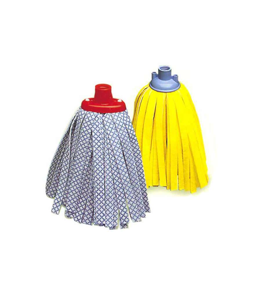 Mocio Sintetico 50 Strisce Giallo         Mopperia