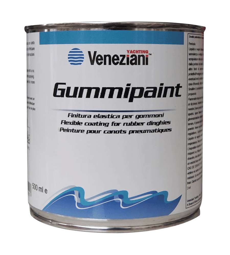 Veneziani Gummipaint Vernice Elastica 500ml Bianco per Gommoni