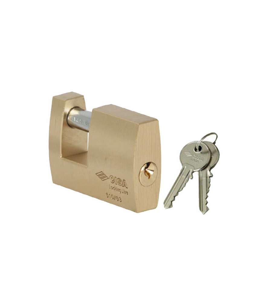 Lucchetto in ottone mm 90 per serrande 21610 Cisa LL