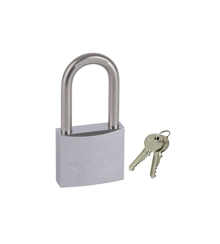 Lucchetto Ottone Mm 40 Arco Inox Lungo  26021 Cisa