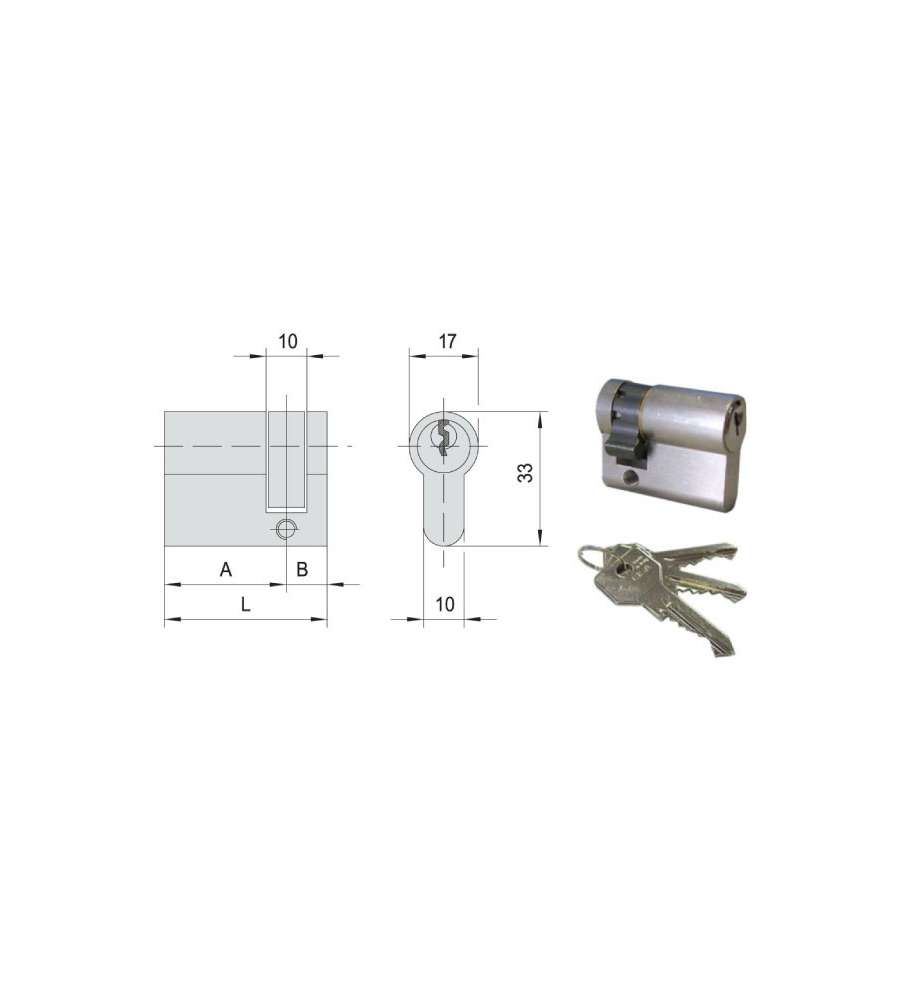 Cilindro Inf. 39,5-10,0-29,5 Ka N0G304-02-0 Cisa
