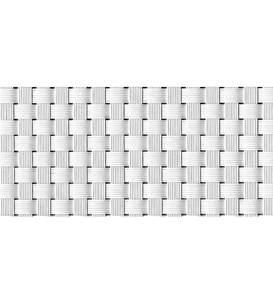 Verdemax Striscia Privacy 19x205 cm Bianco in PVC Anti UV per Recinzioni