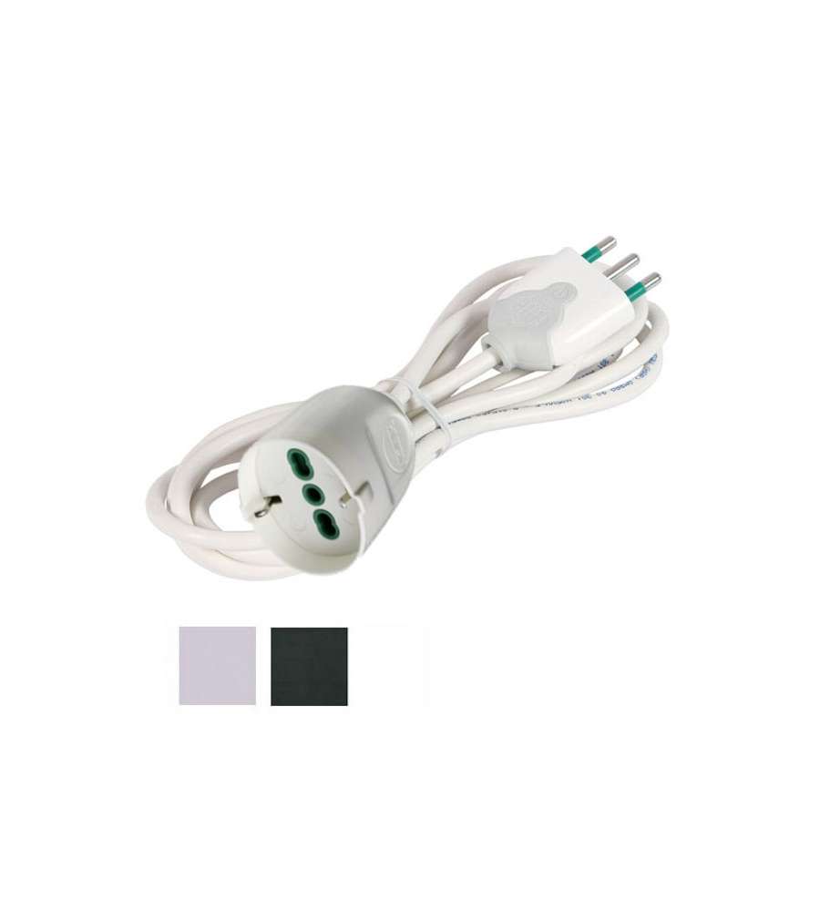 Prolunga M 3 3X1,00 Bianco Presa Schuko  92650 Fme