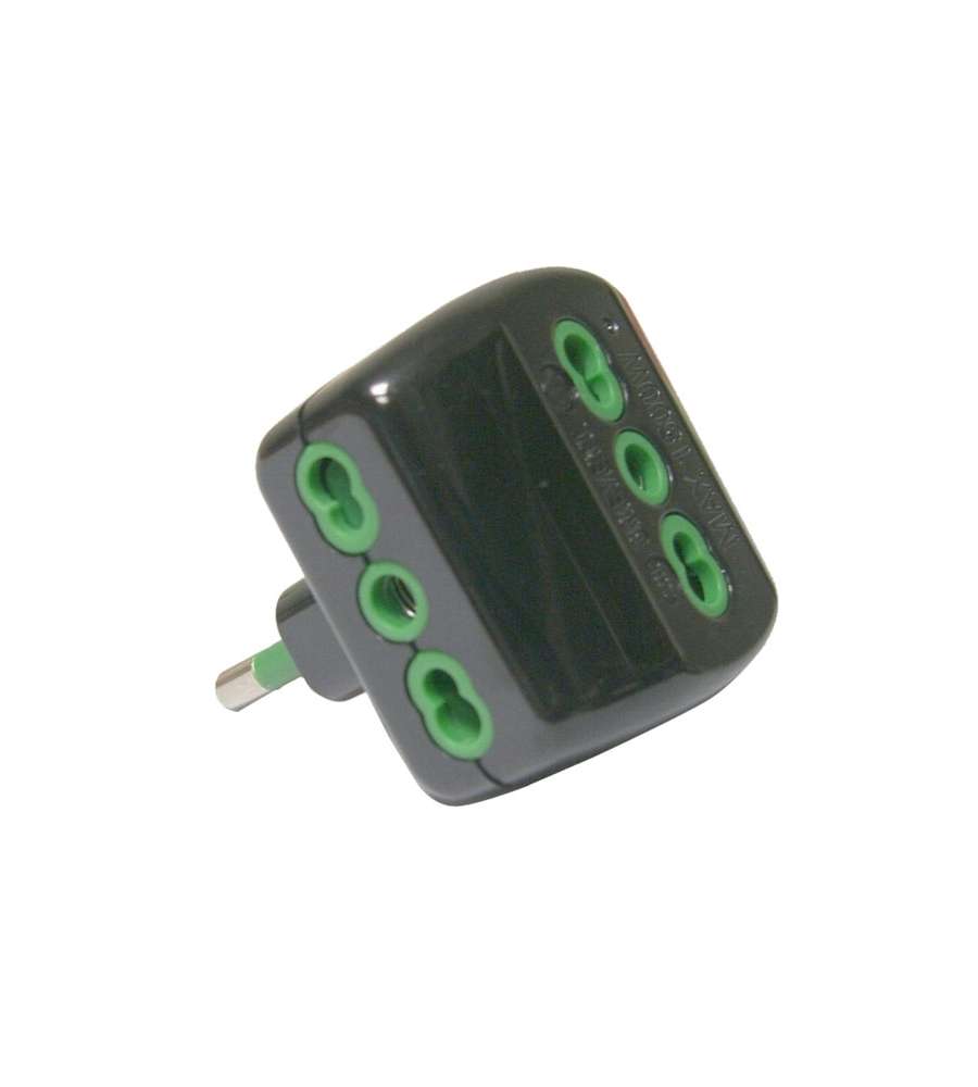 Adattatore Triplo 16A+T Nero             82181 Fme