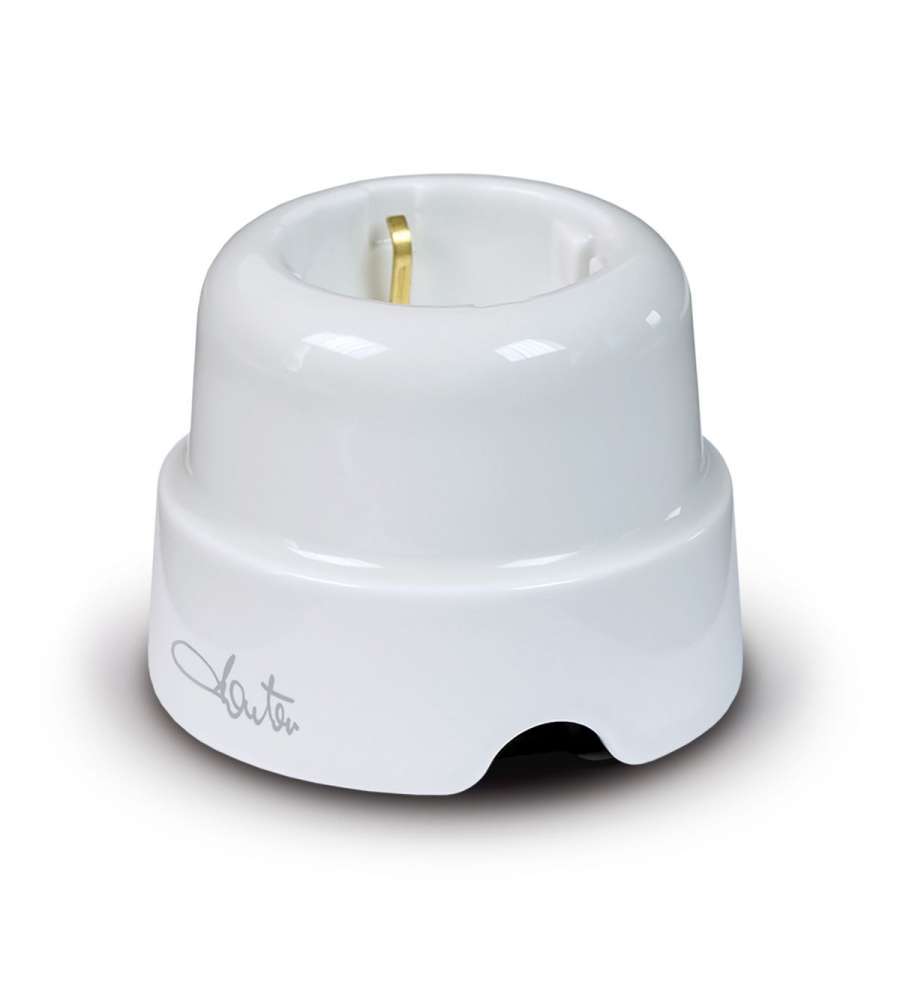 Presa da parete in ceramica P30 Bianco