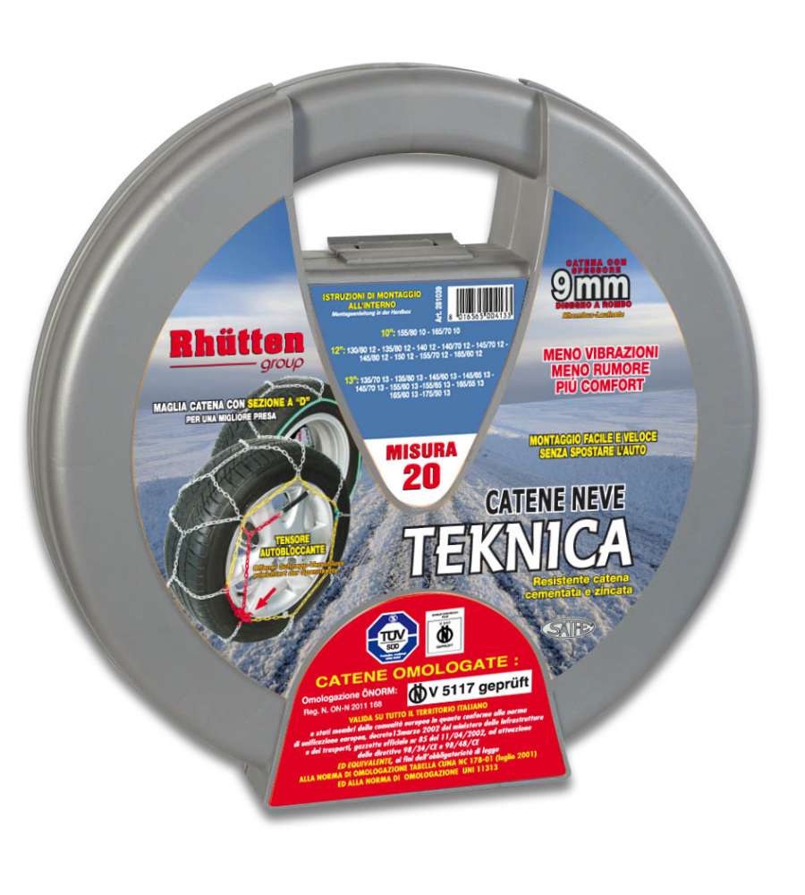 Catene da neve per auto Saife mm.9 gr.100