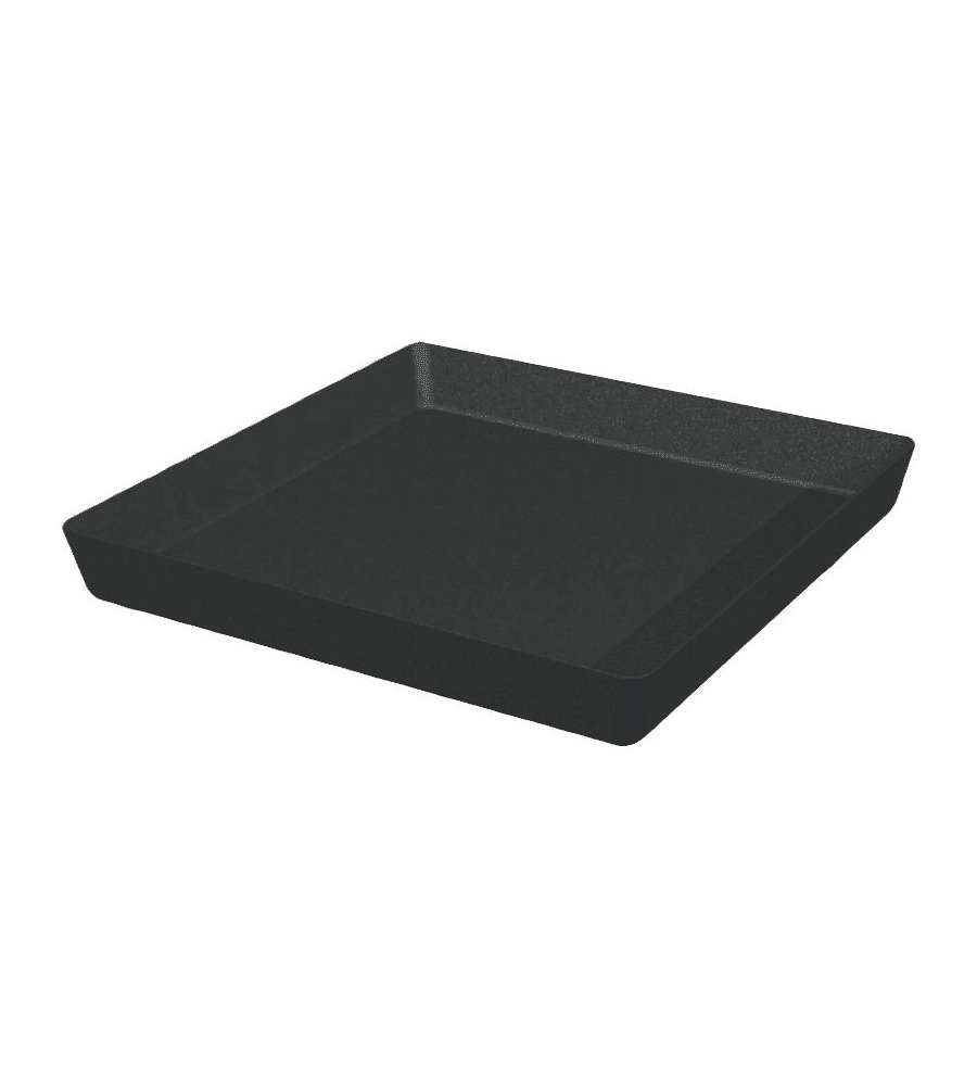 Denver Sottovaso 26 cm Smoke - Vaso moderno per interni e giardini