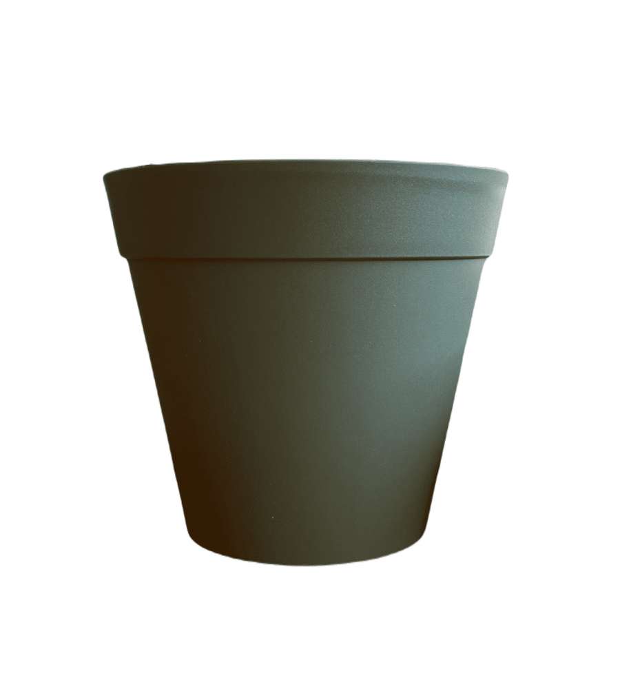 Telcom Vaso da Fiori Esterno Verde Scuro 30 cm 12 Litri con Drenaggio