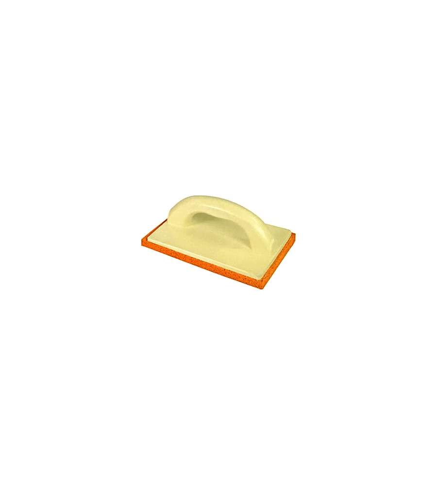 Nespoli Frattazzo Spugna Arancio con Manico Plastica 14x21 cm Leggero