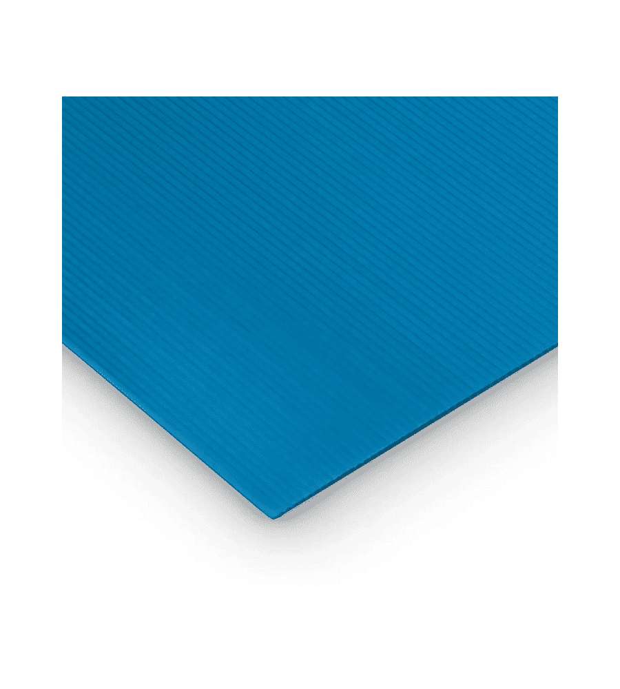 Vetronova Lastra polionda blu 50x100 cm spessore 2 mm in polipropilene
