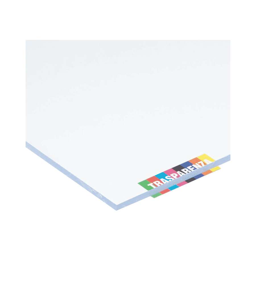 Vetronova Pannello Polistirene Trasparente 100x100 cm Spessore 2,5 mm