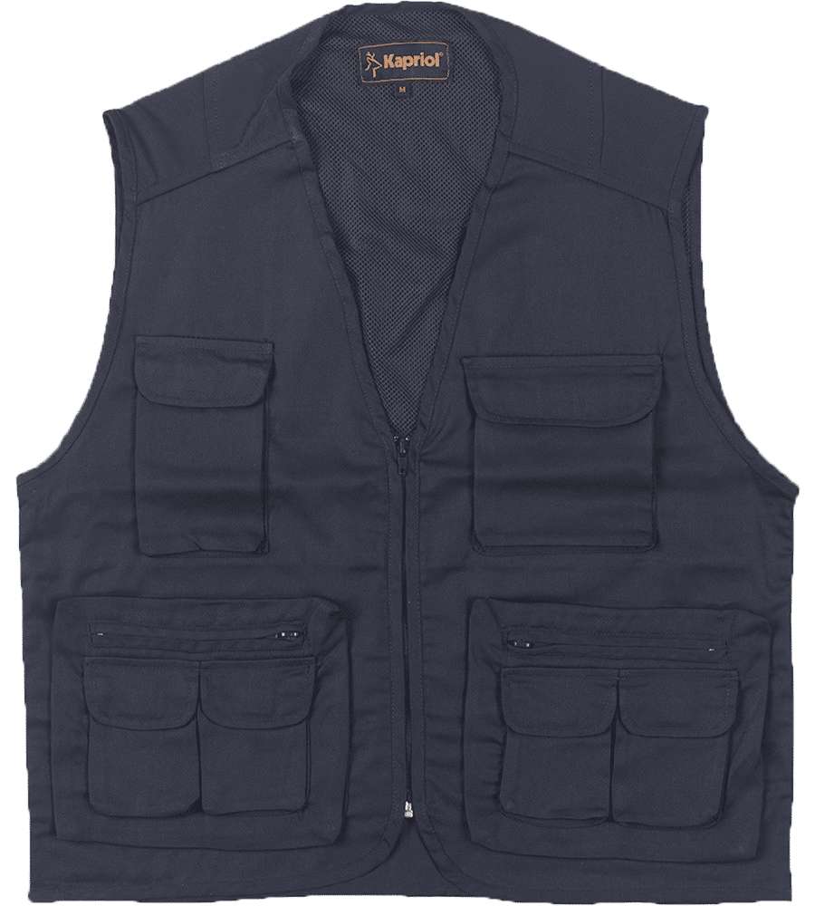 Kapriol Gilet Multitasche Blu XL per Lavoro Unisex Funzionale e Leggero