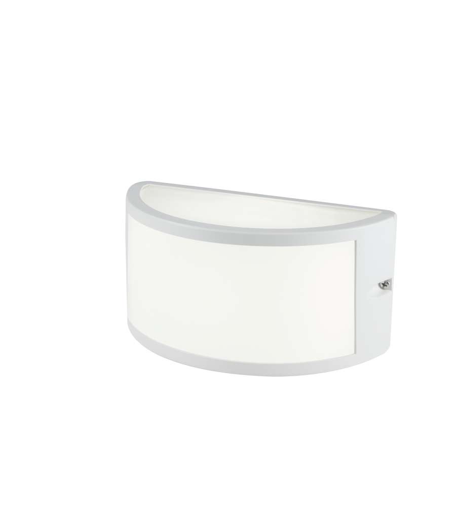 Applique in alluminio E27 bianco