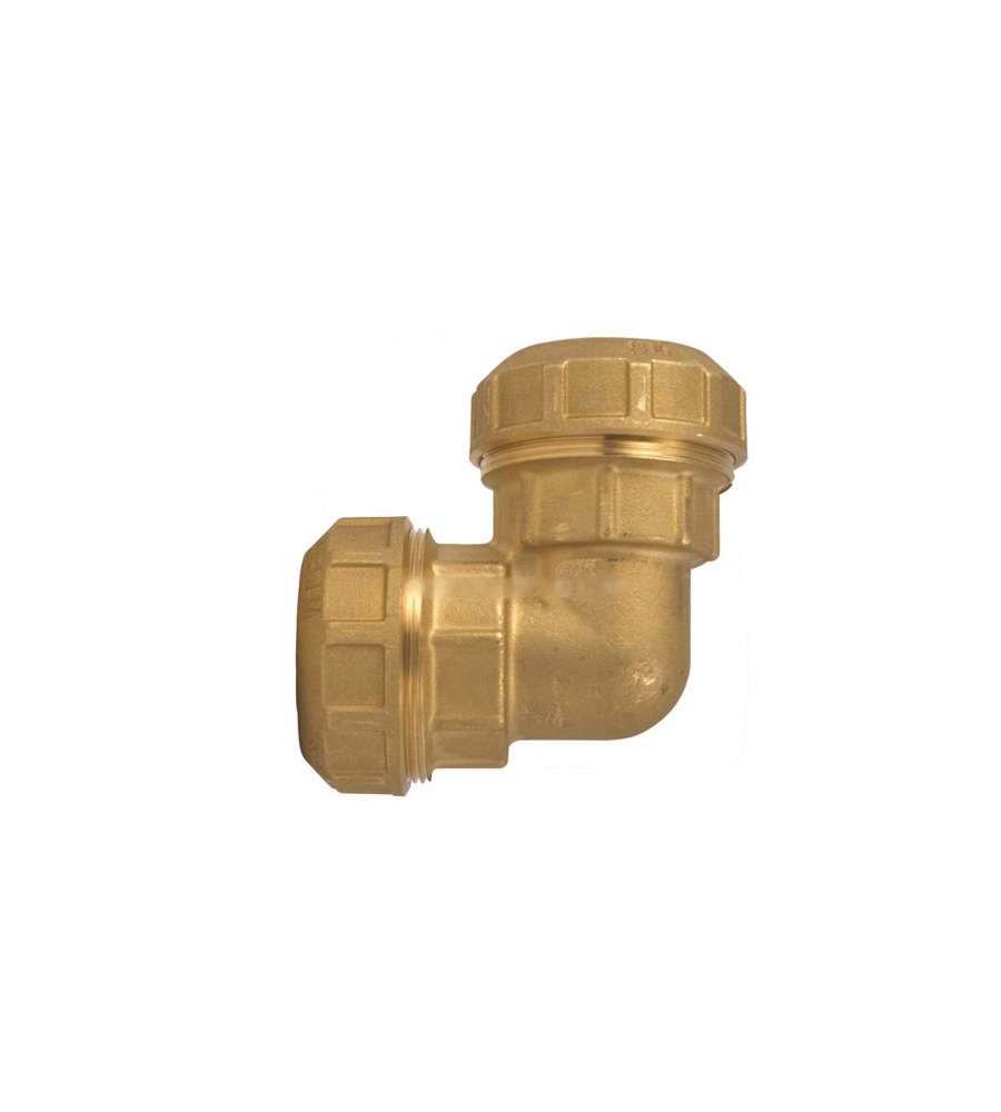 Gomito Pressione Ottone Mm 25              Enolgas