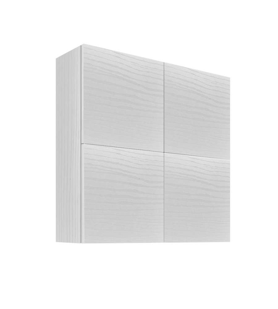 Savini Pensile Cubo Push and Pull - Bianco Nordico - 71x22x71 cm