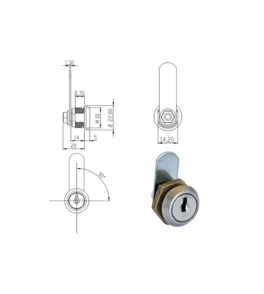 Cilindro Levetta Mm 13 161950 Omr