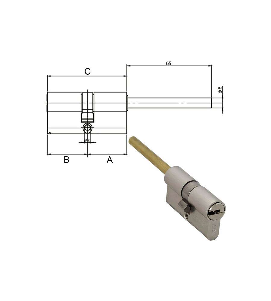 Cilindro Infilare  65-35-30 H35+30Kdcod Moia