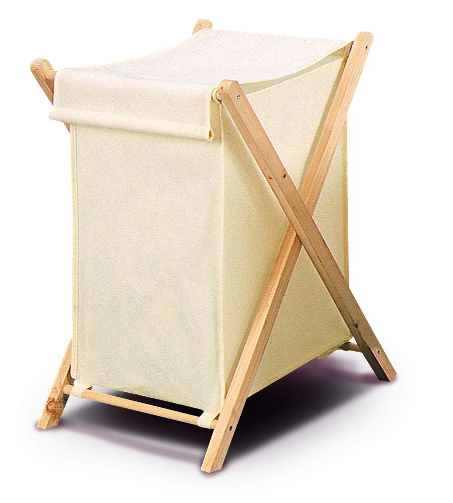 Mobiletto portabiancheria bamboo Domopak Living 36,8x33,5x90,5cm