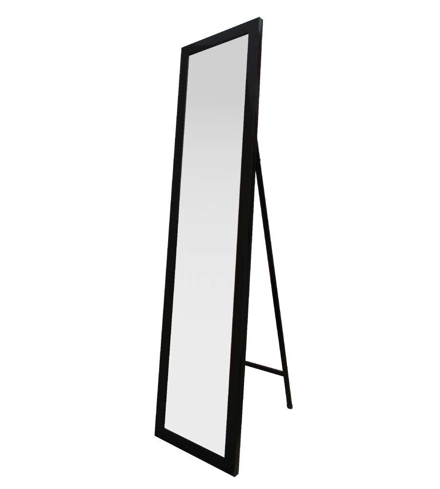 Specchio Con Cornice Nera 150 x 30 cm