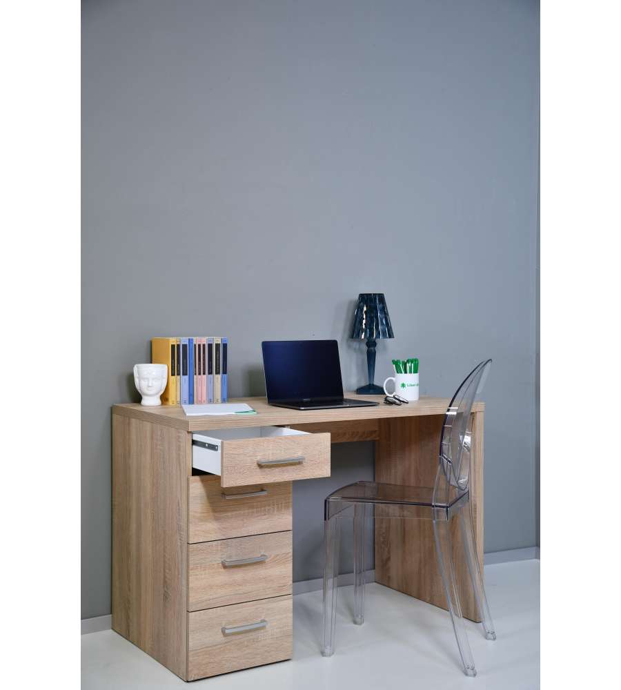 Scrivania 4 cassetti Sonoma 16x740x600x1100 mm standard